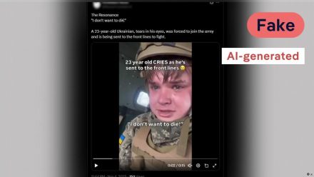 Videos of crying Ukrainian soldiers are fake